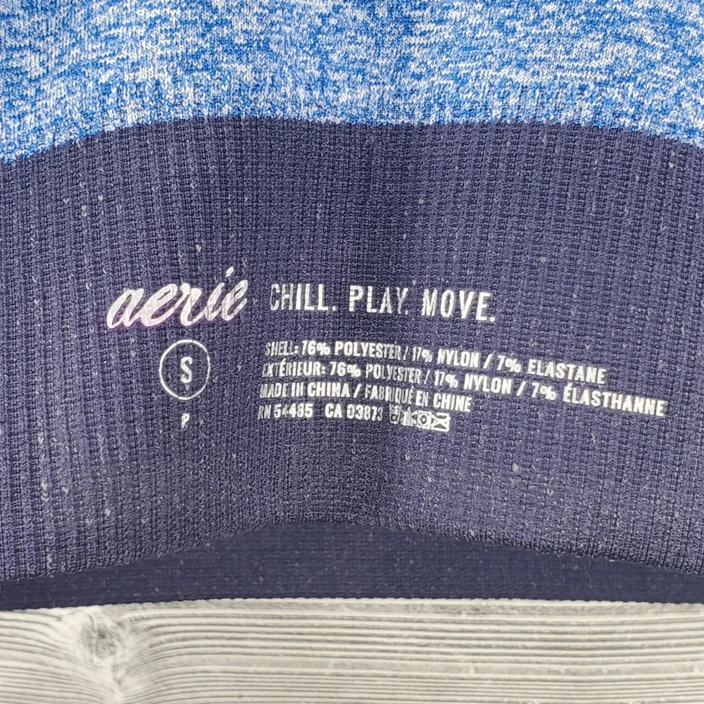 Aerie Chill High Neck Seamless Sports Bra Top Size Small - Picture 4 of 4